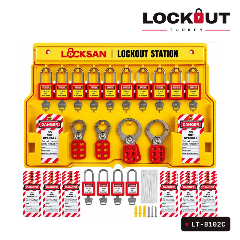LT-B102C Duvara Asılabilir Asma Kilit LOTO Kiti