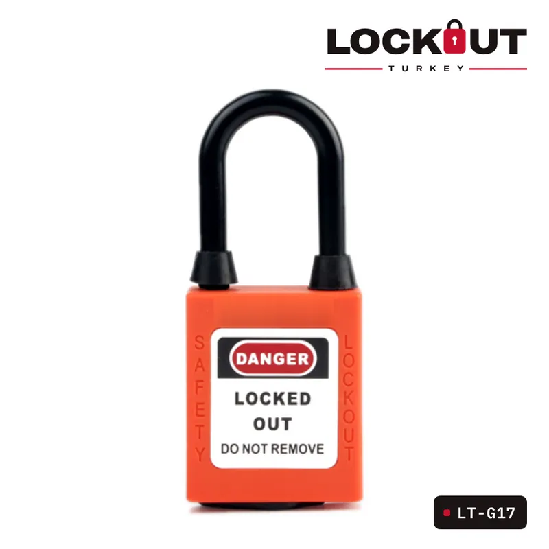 LT-G17 Plastik Çene Emniyet Asma Kilidi 38 mm – Turuncu